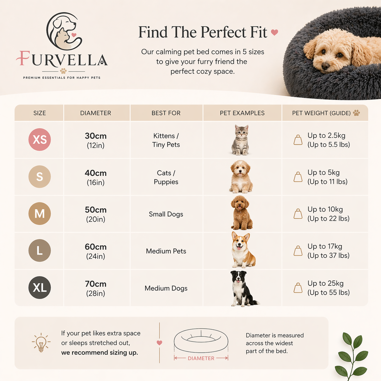 Furvella™ CozyNest Bed